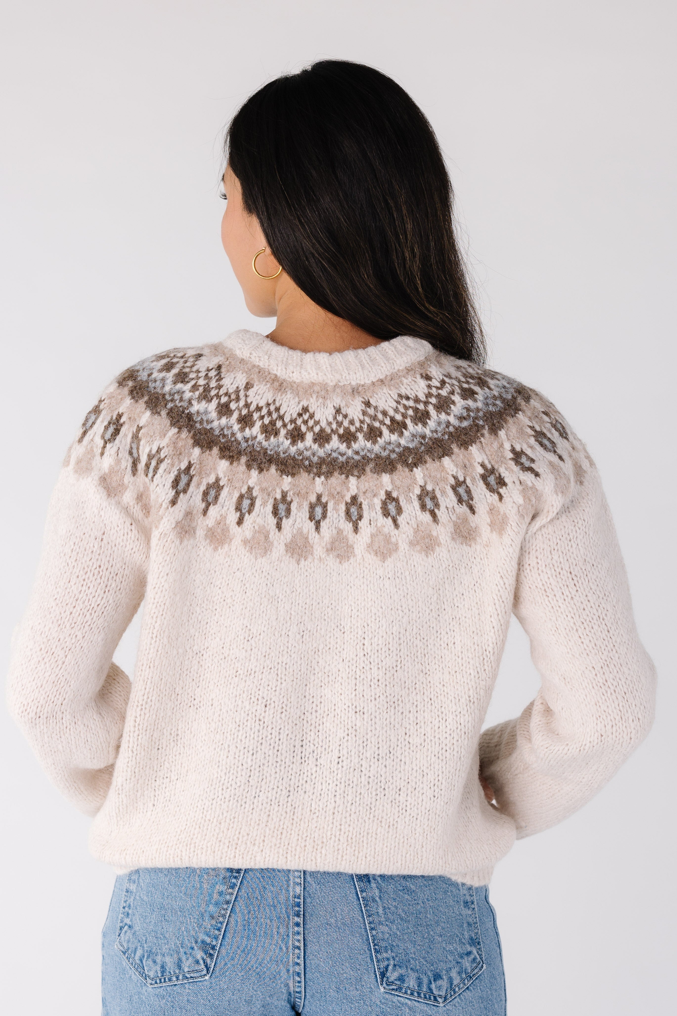 Fair Isle Crew Neck Sweater
