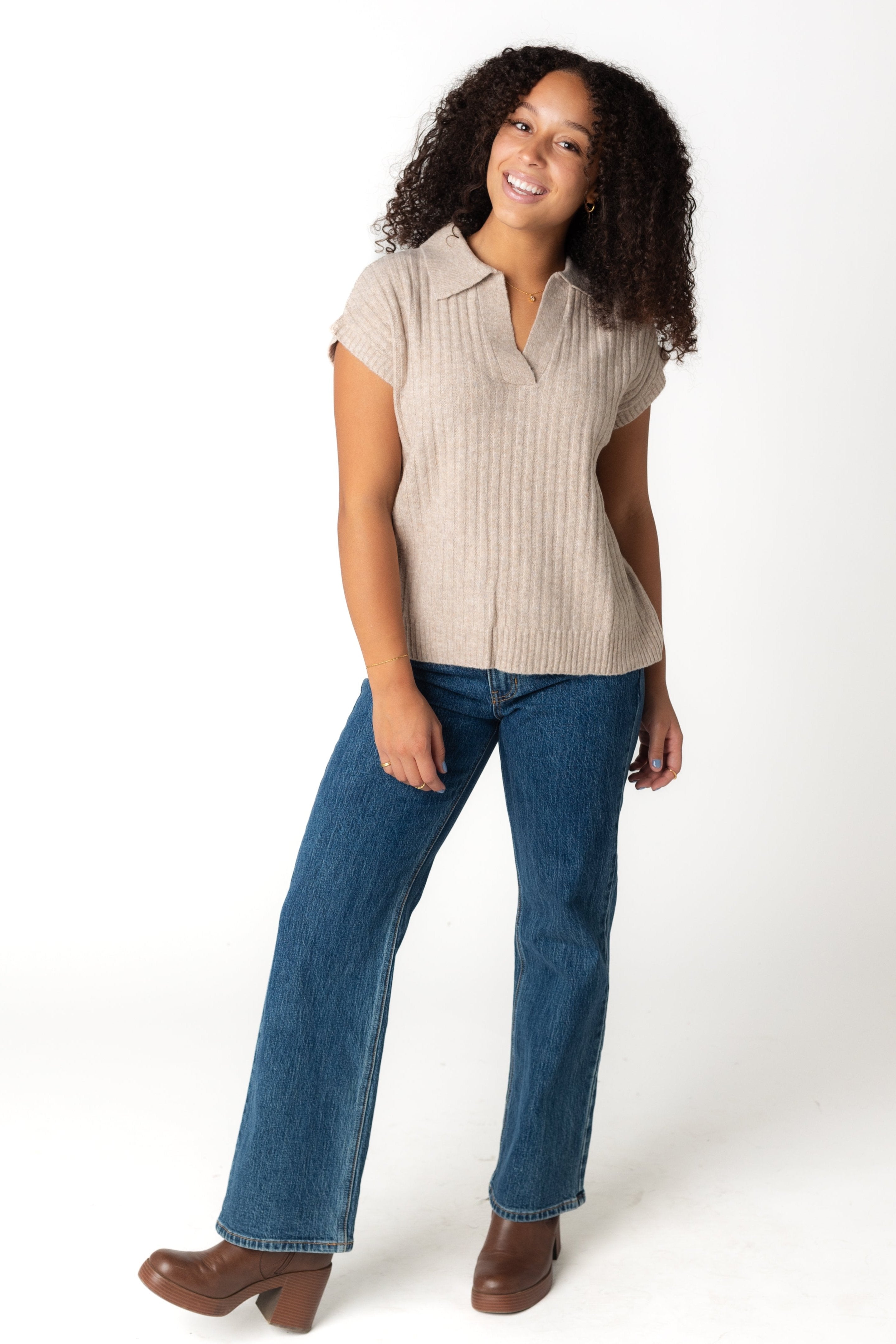 Rose Sleeveless Sweater